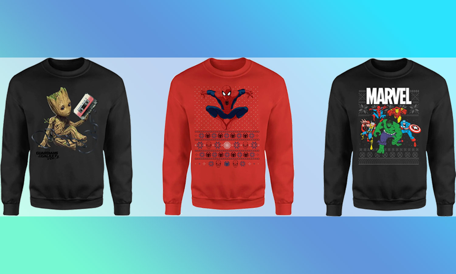 Sélection de pulls de Noël Marvel visuel slider