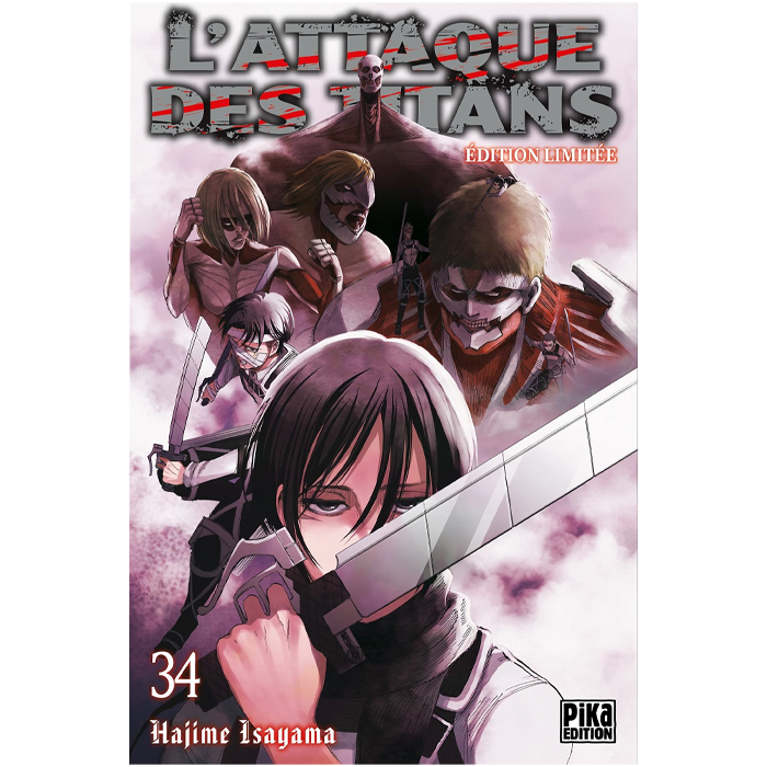 attaque des titans tome 34 edition limitée visuel produit fnac