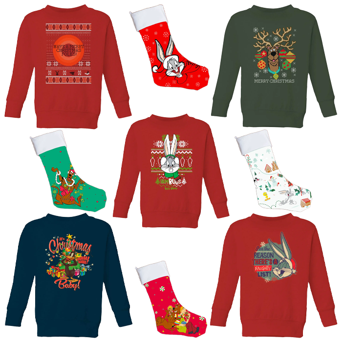 pull de noel looney toons chaussettes visuel produit v2