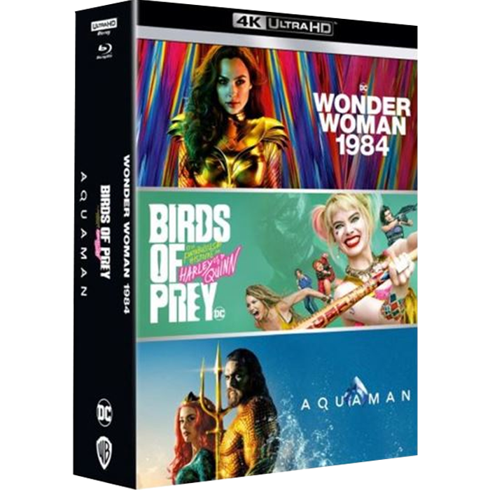 Coffret 3 films DC en Blu Ray 4K visuel produit