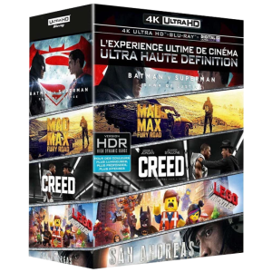 coffret 4K blu ray visuel produit 4 films