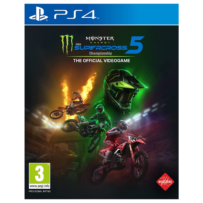 monster energy supercross 5 ps4 visuel produit