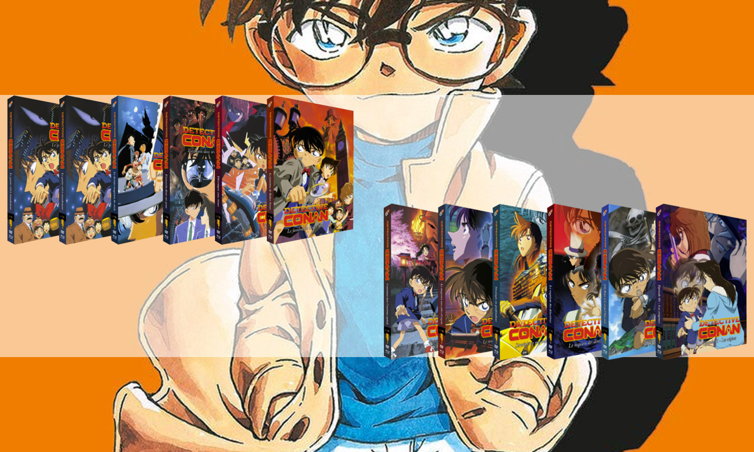 Intégrale Blu Ray Detective Conan Films 1 à 11 visuel slider
