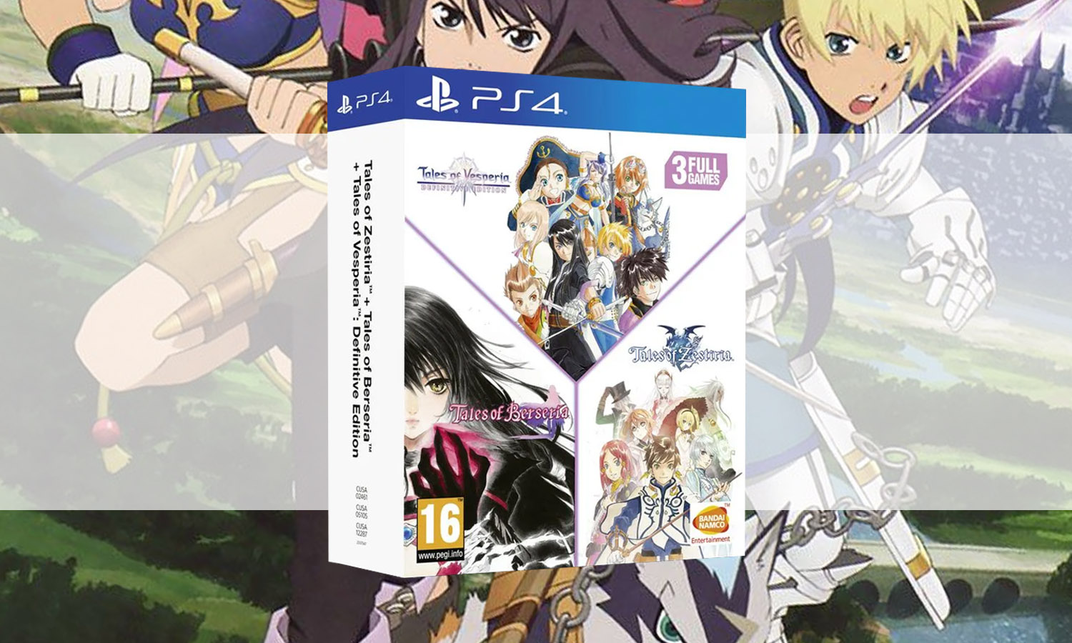 slider pack trilogie tales of vesperia, berseria, zestiria