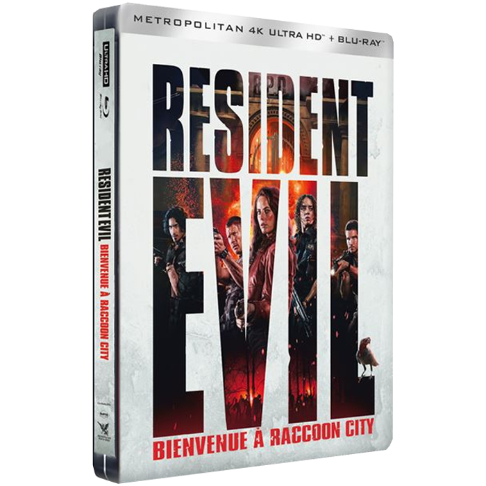 Resident Evil Bienvenue à Racoon City Blu Ray 4K steelbook visuel produit