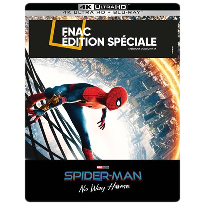 spiderman no way home 4K steelbook fnac visuel produit