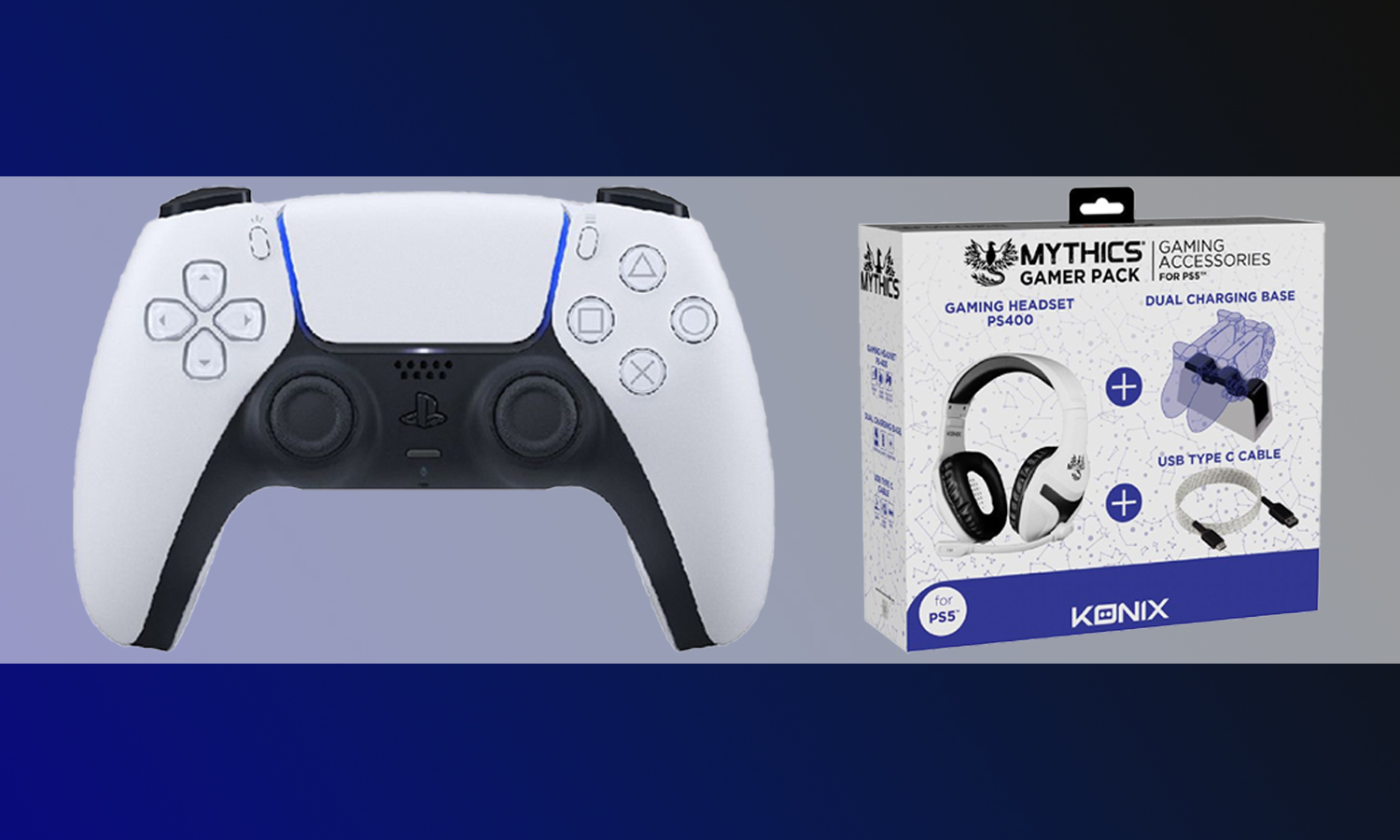 pack manette ps5 et accessoires visuel slider horizontal