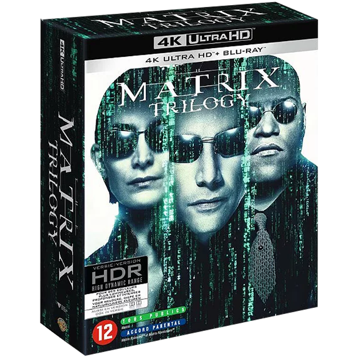 trilogie matrix 4k blu ray visuel produit