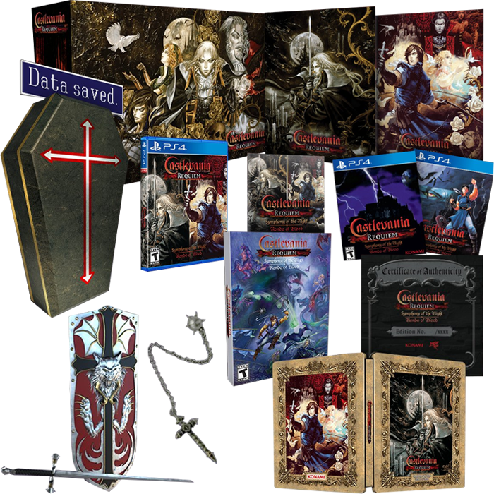 Castelavania Requiem ultimate PS4 visuel produiut
