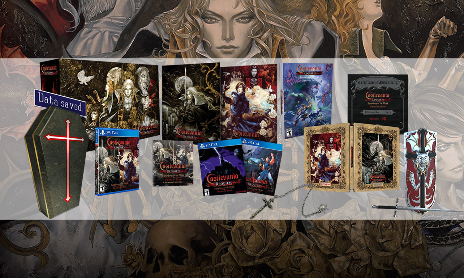 Castelavania Requiem ultimate PS4 visuel slider horizontal