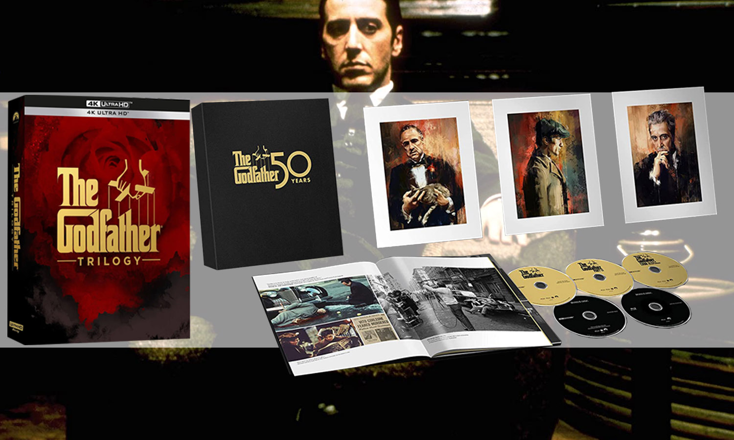 Le Parrain Trilogie 4K visuel slider