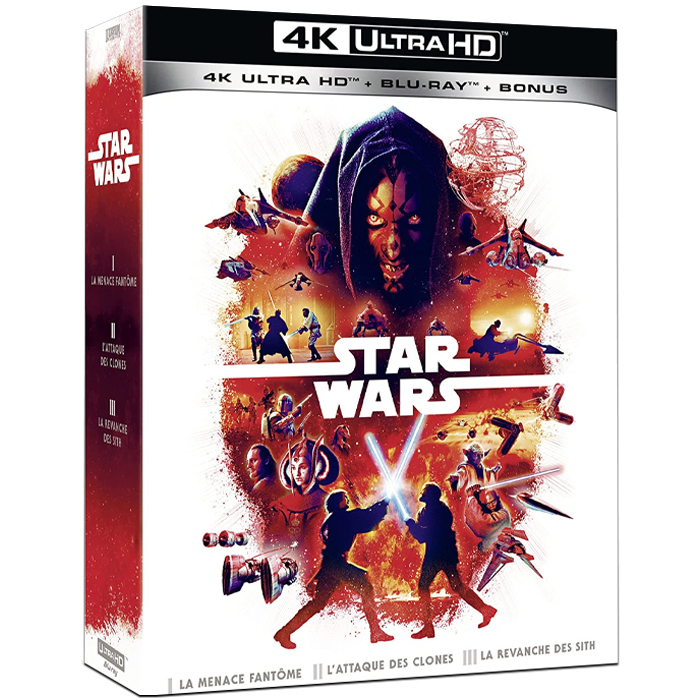 Coffret Star Wars 4K episodes 1 à 3 visuel produit
