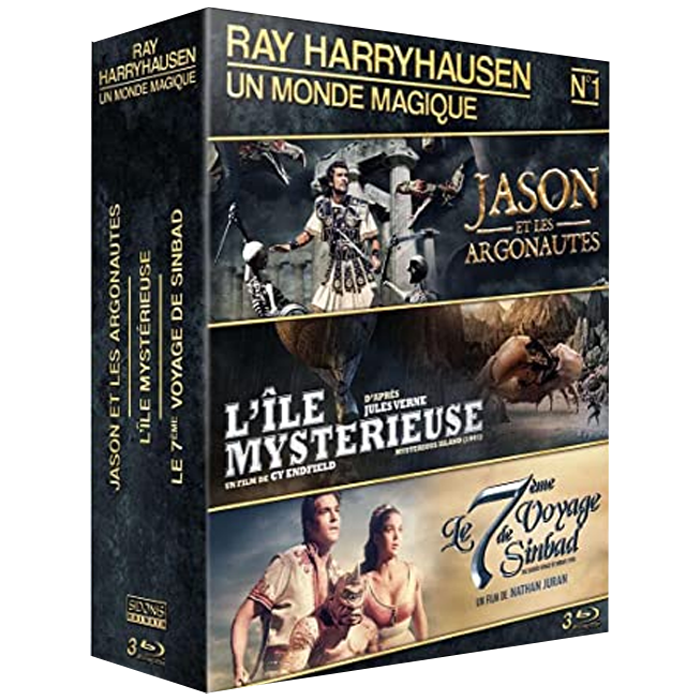 Coffret Ray Harryhausen Blu Ray 3 Films visuel produit