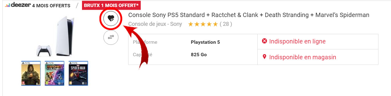 pack liste d'envie fnac tuto screenshot 1