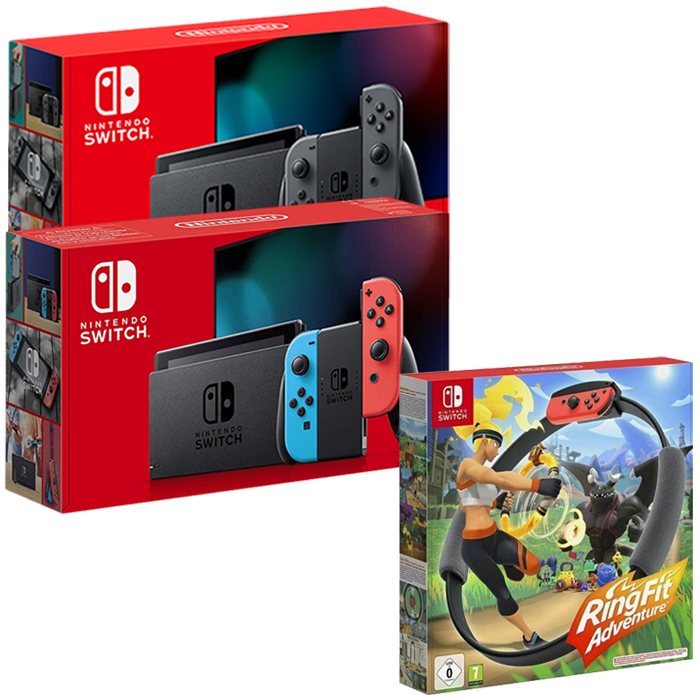 pack switch néon et grise promo ringfit carrefour visuel produit