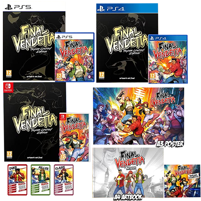 final vendetta édition super limitée ps5, ps4 switch visuel produit