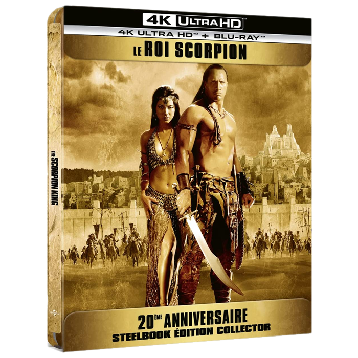le roi scorpion steelbook 4K visuel produit