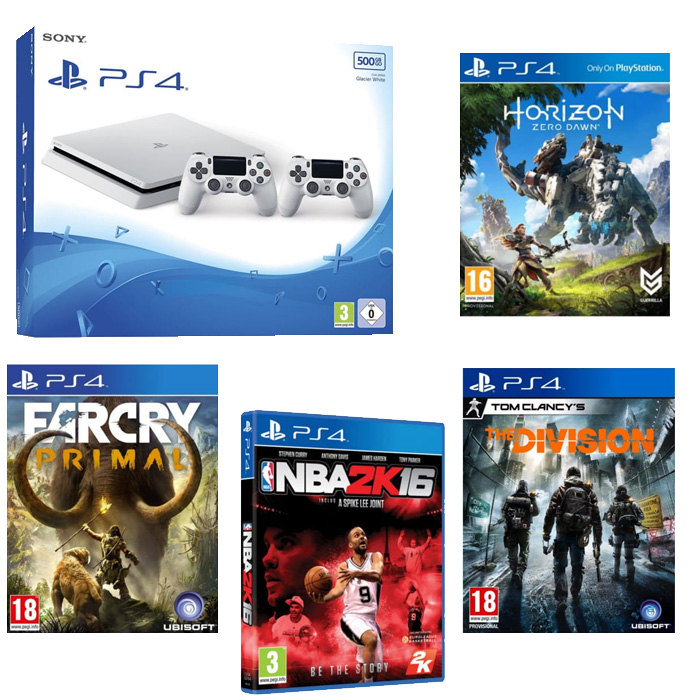 PS4-SLIM-2-MANETTES-HORIZON-ZERO-DAWN-THE-DIVISION-FAR-CRY-PRIMAL-NBA-2K16