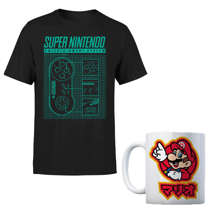 visuel produit promo t shirt mug nintendo