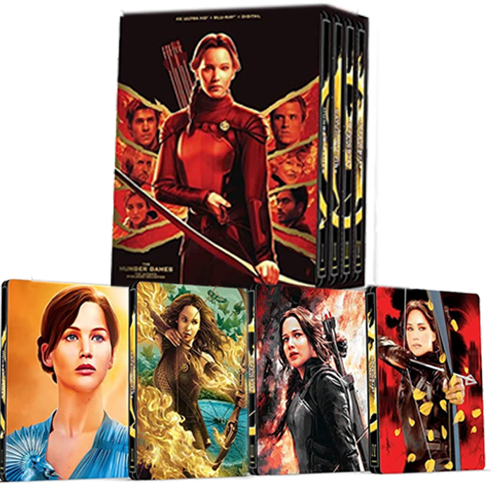 Hunger Games Collection Blu Ray 4K Steelbook visuel-produit v2