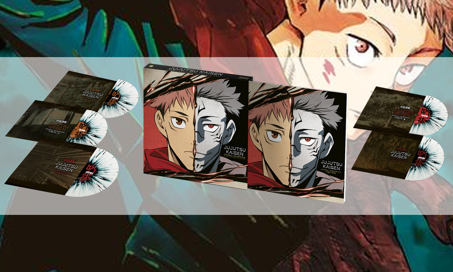 vinyles jujutsu kaisen deluxe visuel slider horizontal
