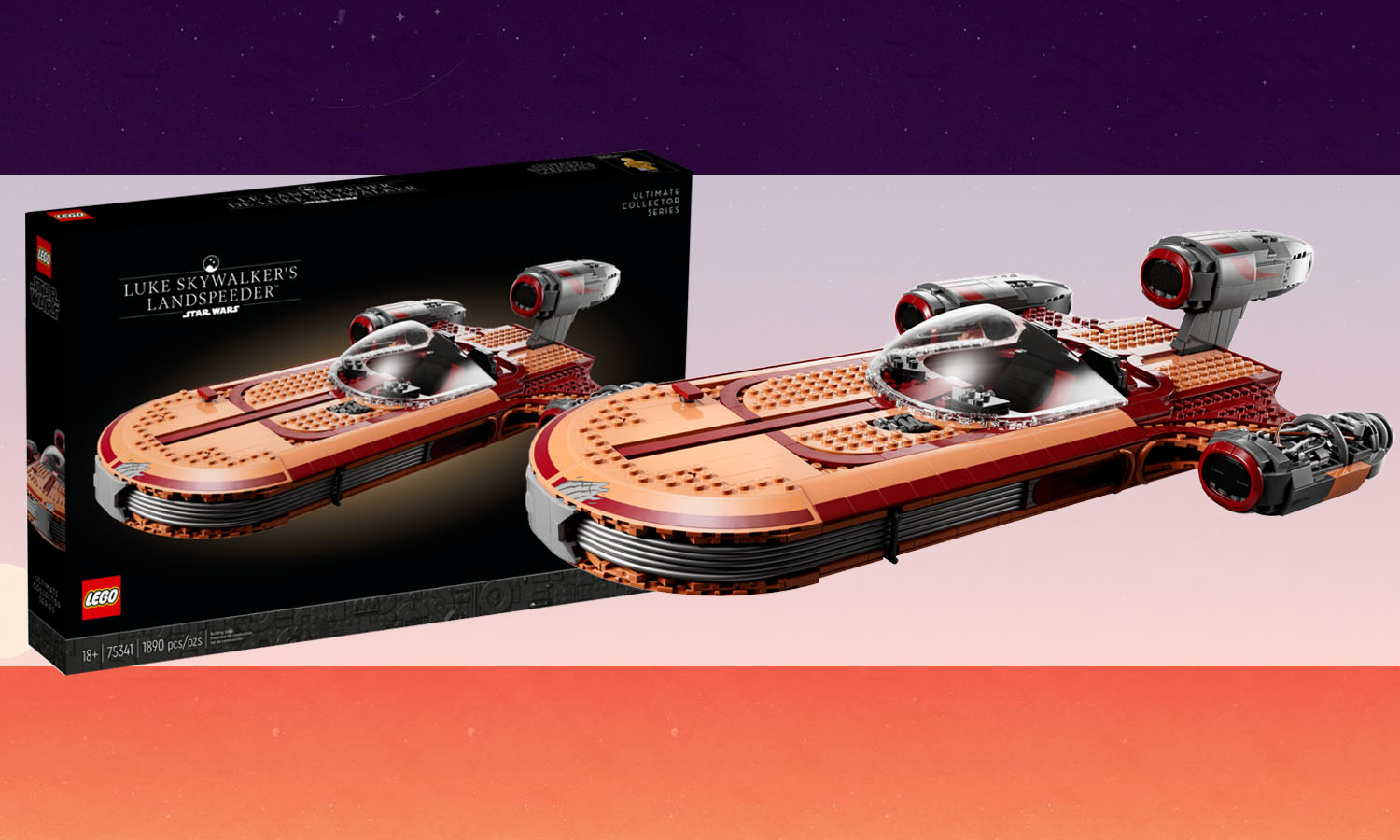 slider landspeeder luke skywalker set lego v2