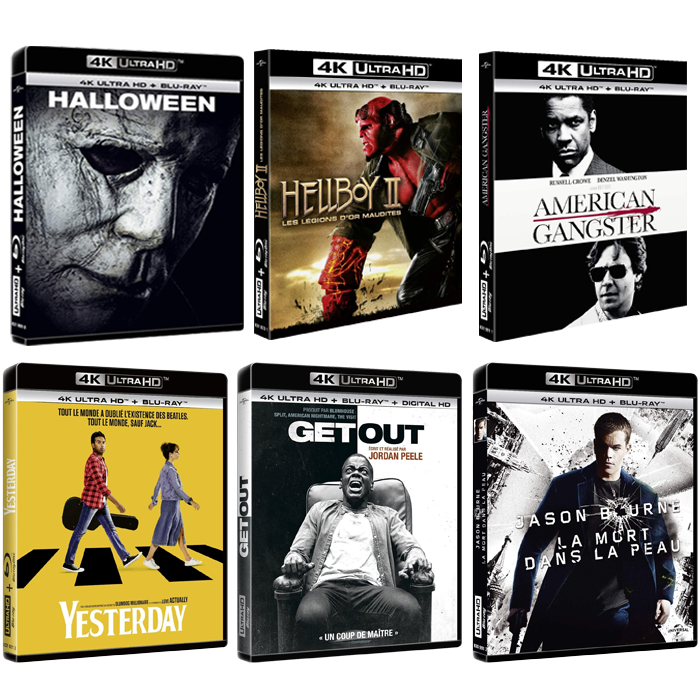 Selection de Blu Ray 4K à 7 99 euros