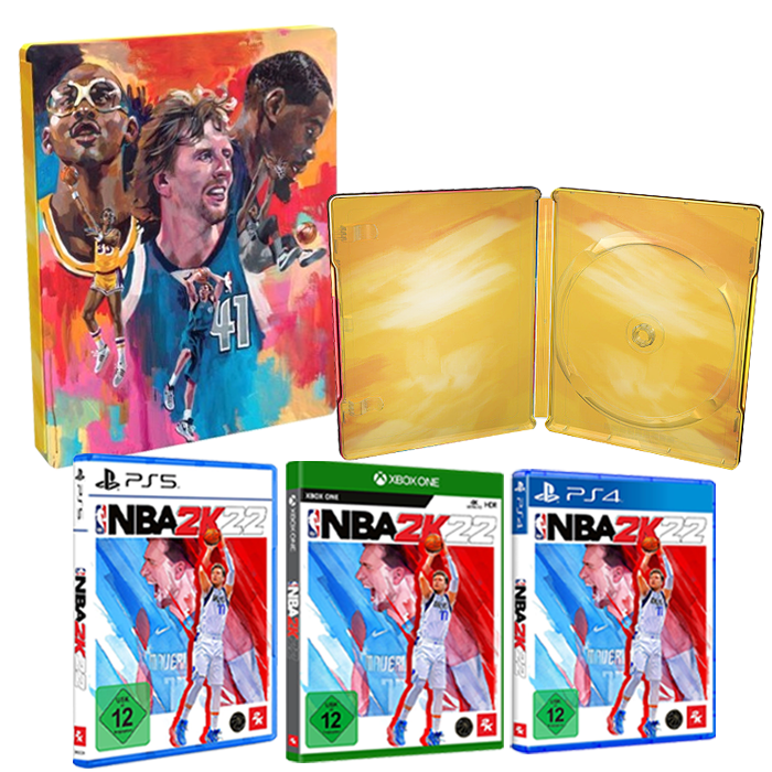 nba 2K22 visuel produit avec steelbook