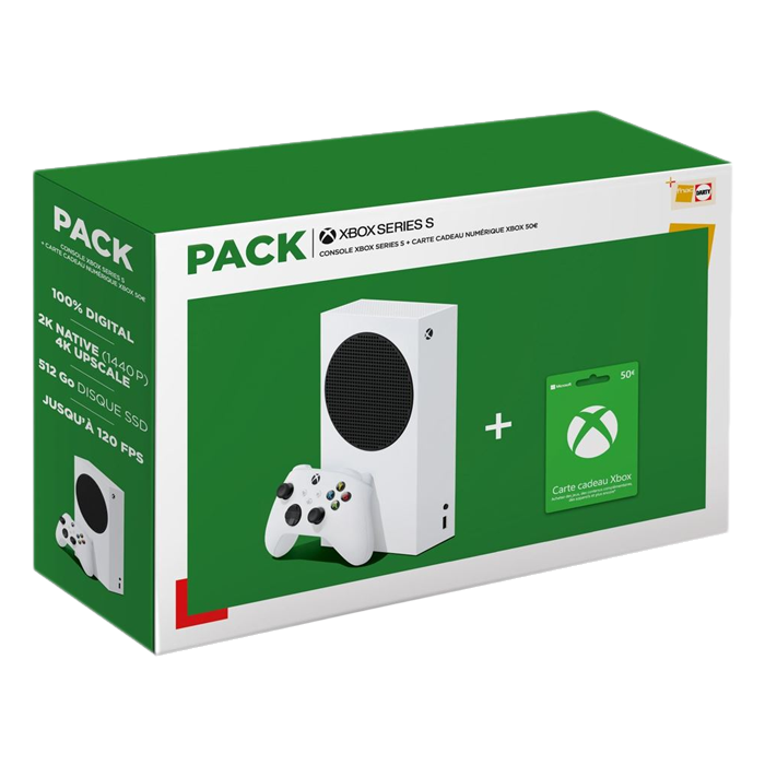 Pack Xbox Series S Carte Cadeau Xbox Live 50 euros visuel produit