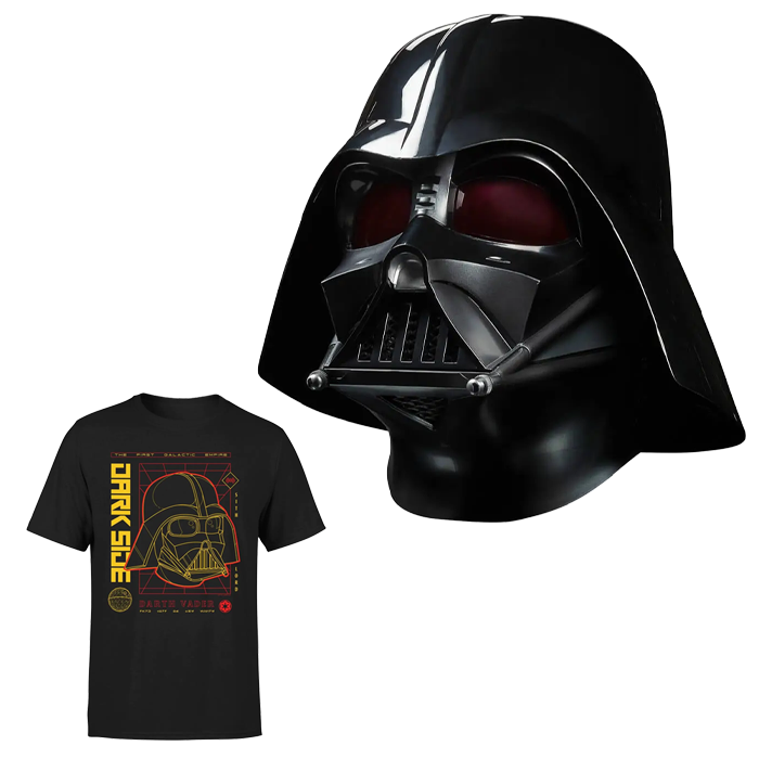 Casque Dark Vador Hasbro Star Wars Black Series tshirt visuel produit