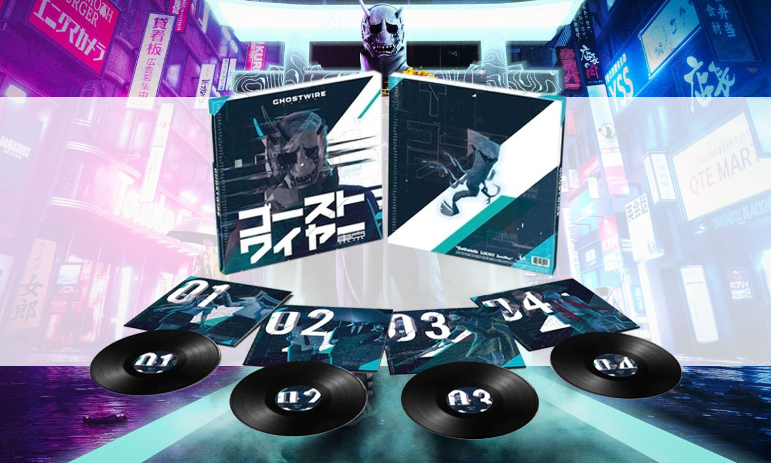 Ghostwire Tokyo Édition Deluxe Coffret 4 vinyles visuel-slider