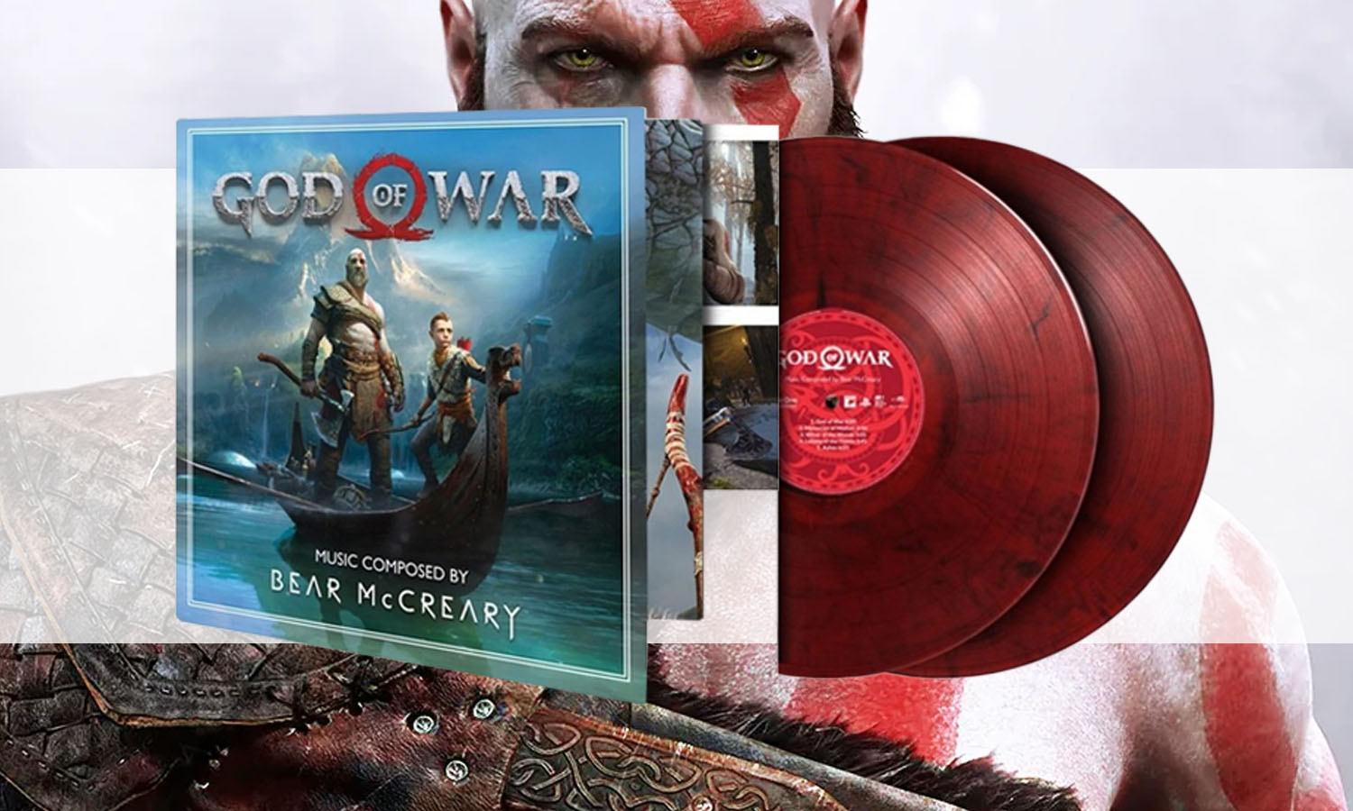 slider vinyle rouge god of war