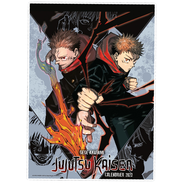 calendrier jujutsu kaisen 2023 visuel produit provisoire