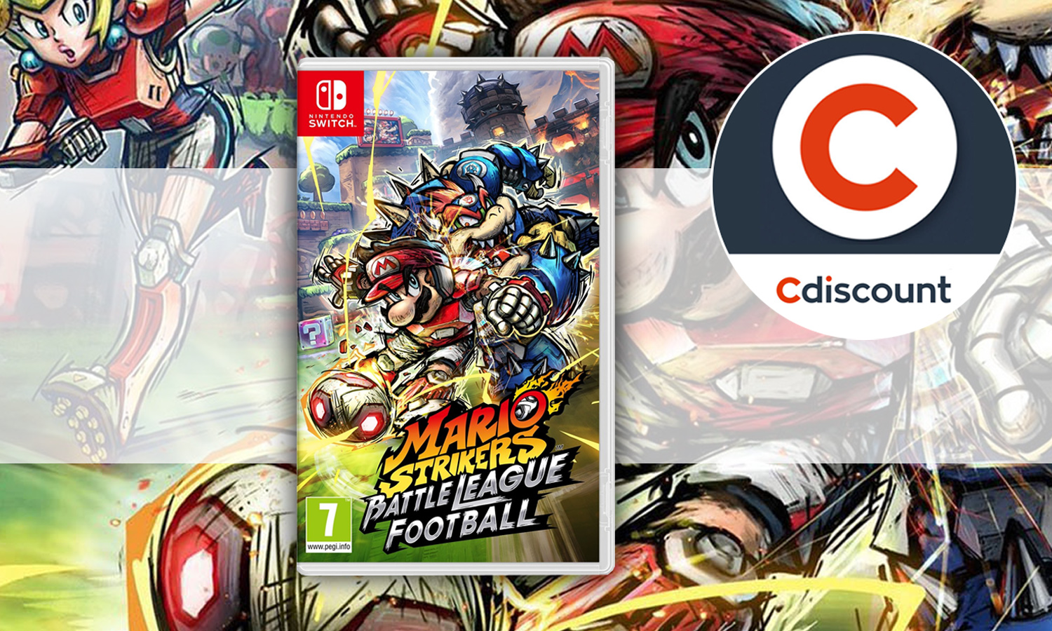 visuel mario strikers article cdiscount