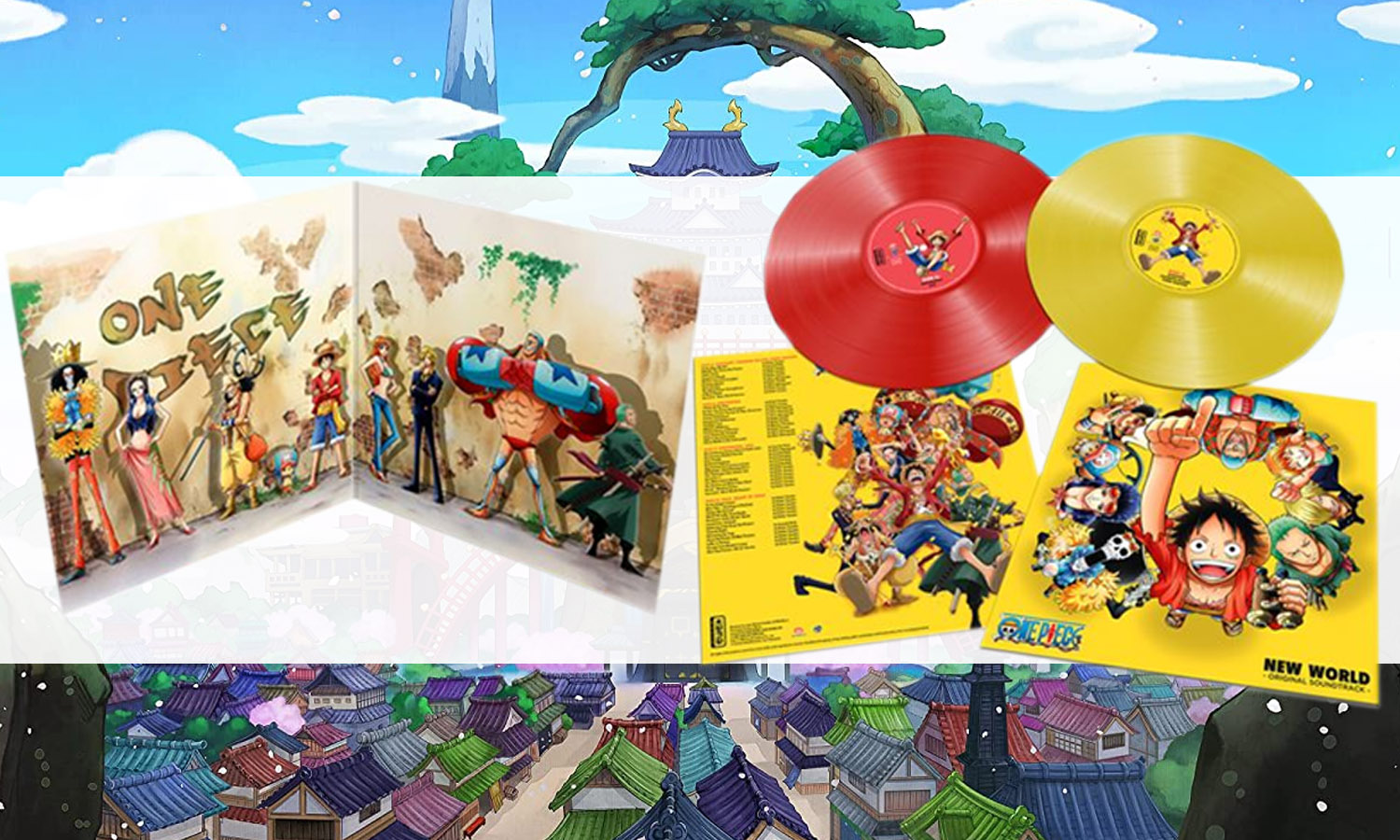vinyl one piece rouge jaune fnac visuel-slider
