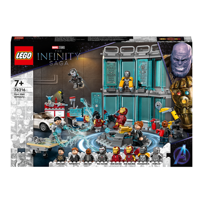 set lego armurerie iron man visuel produit