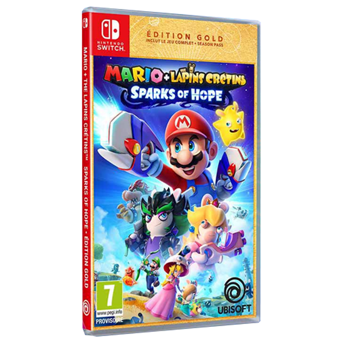 mario lapins crétins sparks of hope édition gold switch