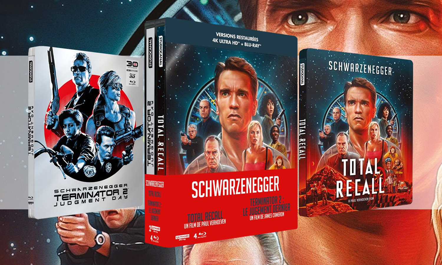 slider coffret double steelbook total recall terminator 2