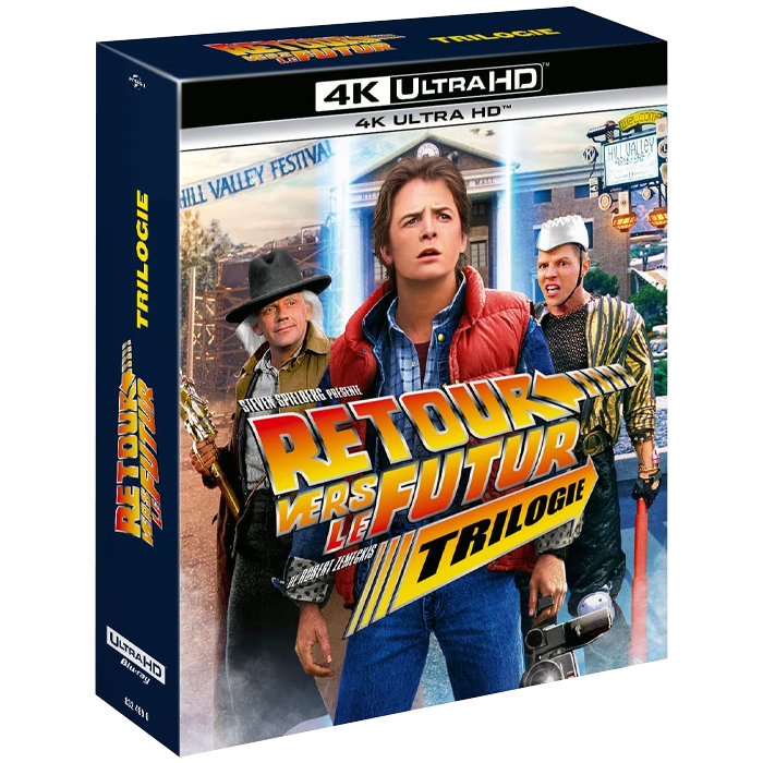 retour vers le futur trilogie 4k visuel produit