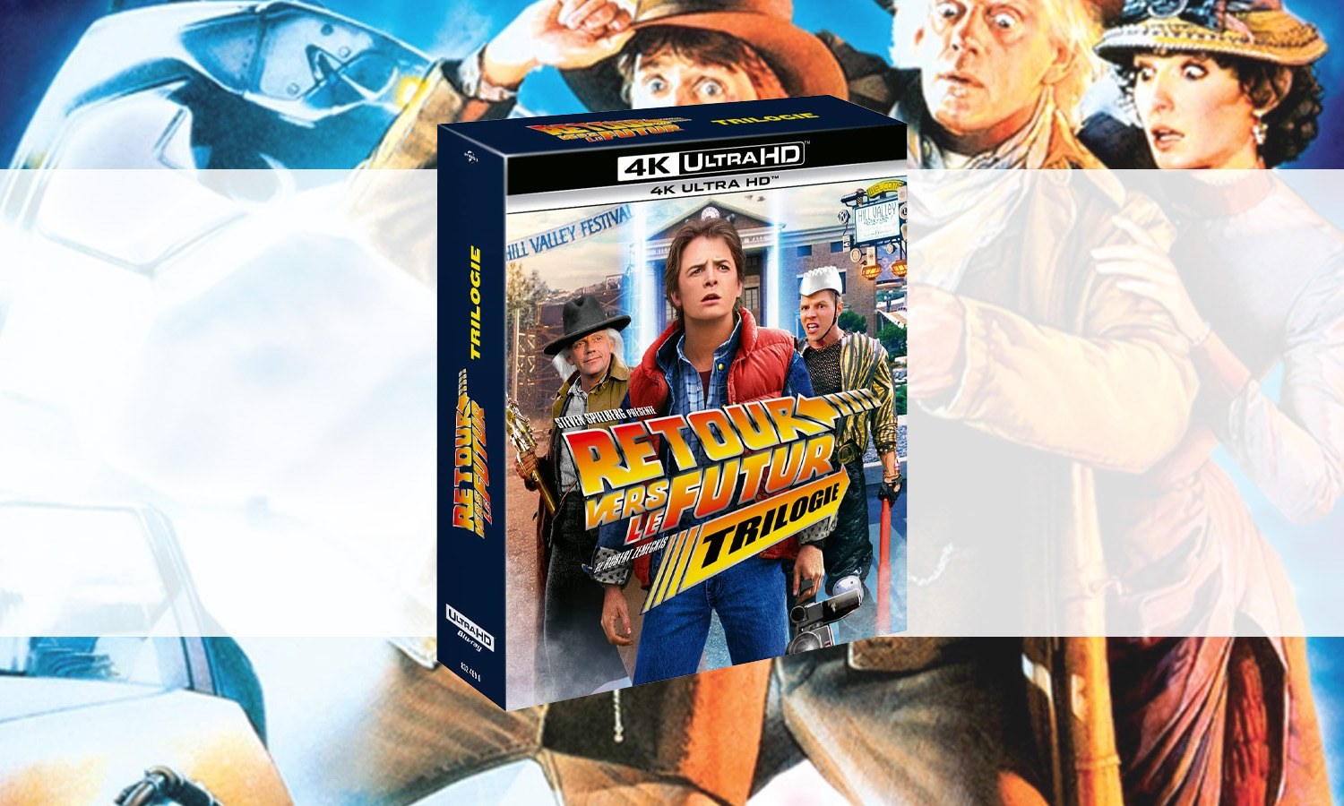retour vers le futur trilogie 4k visuel slider horizontal
