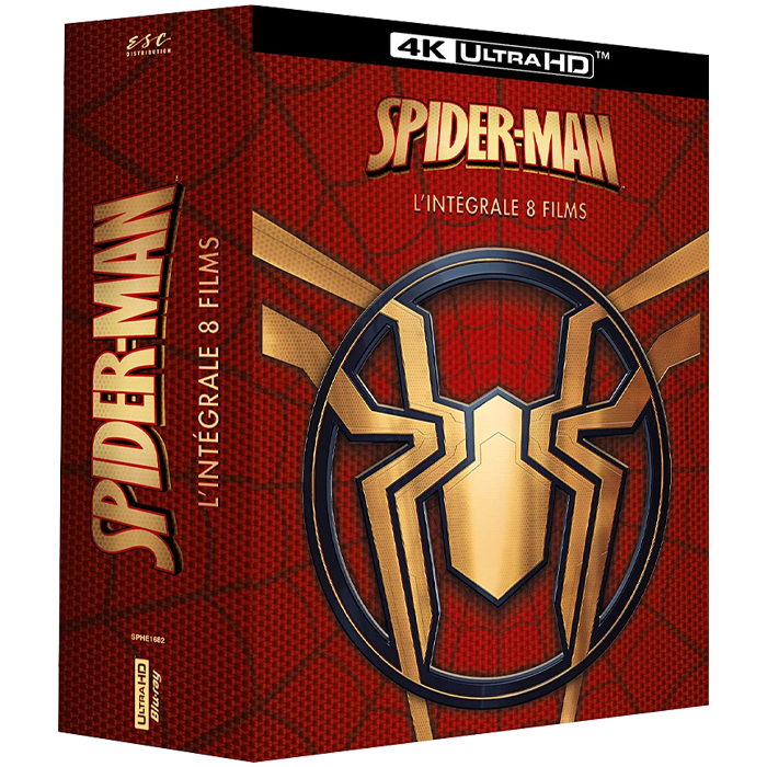 coffret spider-man 8 films 4k visuel produit