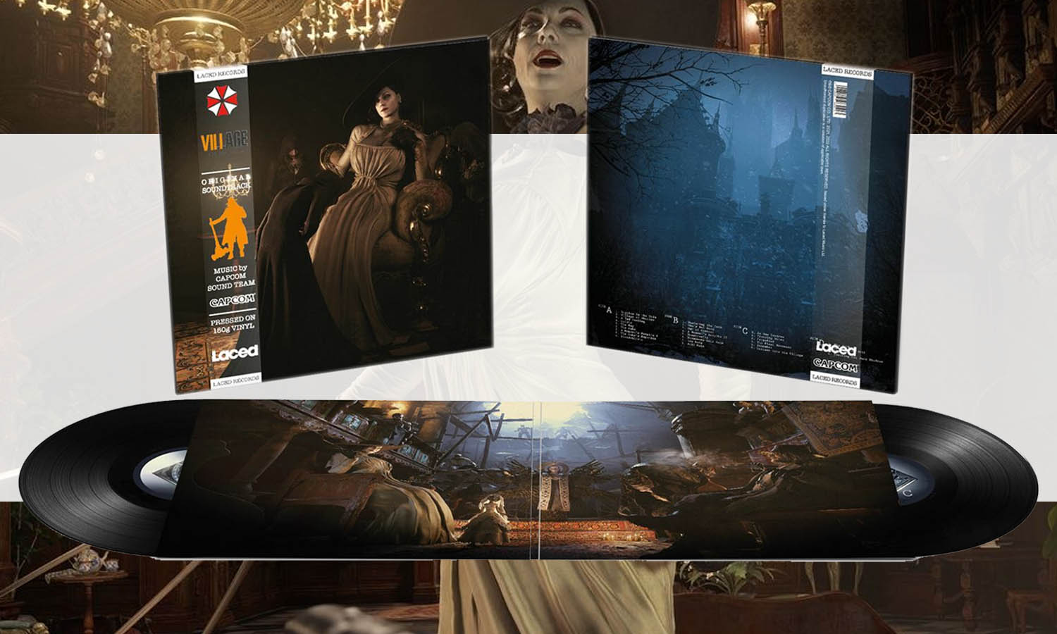 Set vinyl resident evil village deluxe visuel-slider