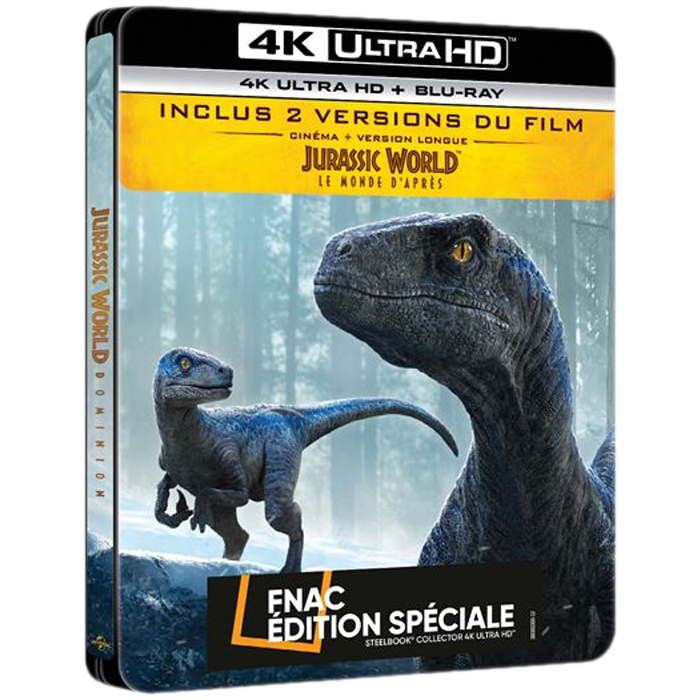 jurassic world dominion 4k steelbook visuel produit