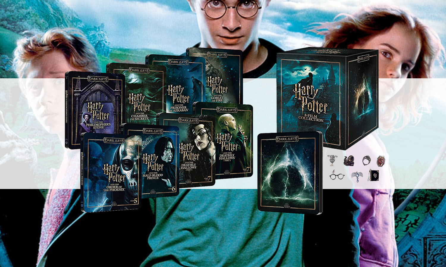 SLIDER harry potter 4k steelbook dark arts