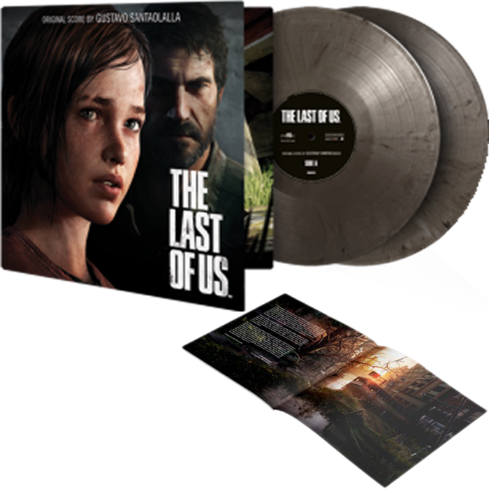 vinyle last of us edition limitee argent marbre noir visuel produit