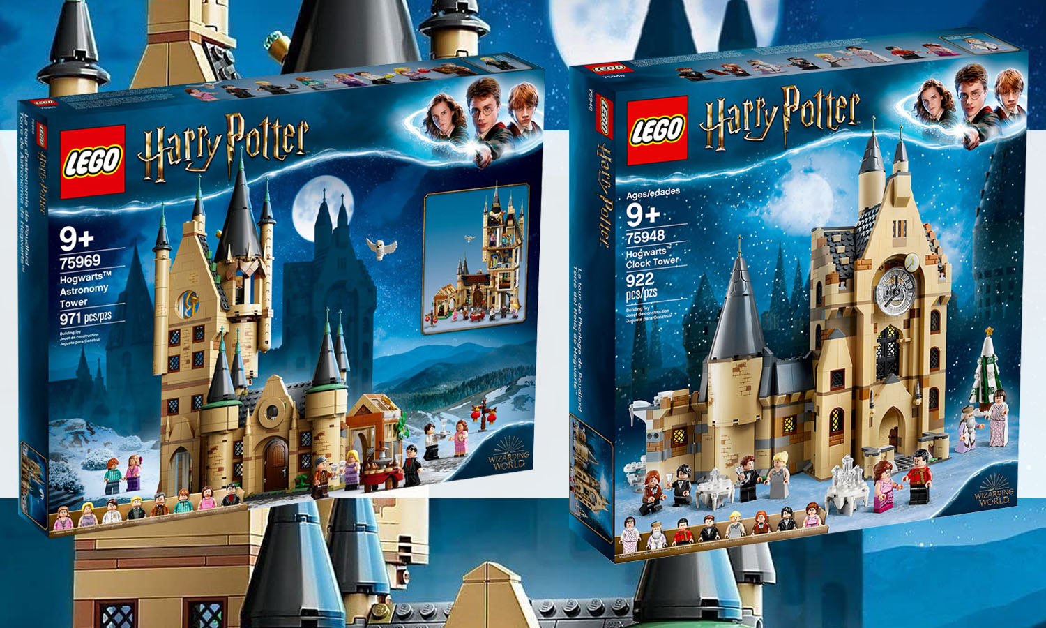 slider set lego harry potter tour astronomi et horloge