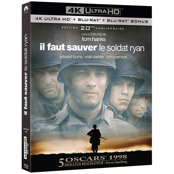 Il faut sauver le soldat Ryan en Blu-Ray 4K + Blu-Ray visuel-produit copie