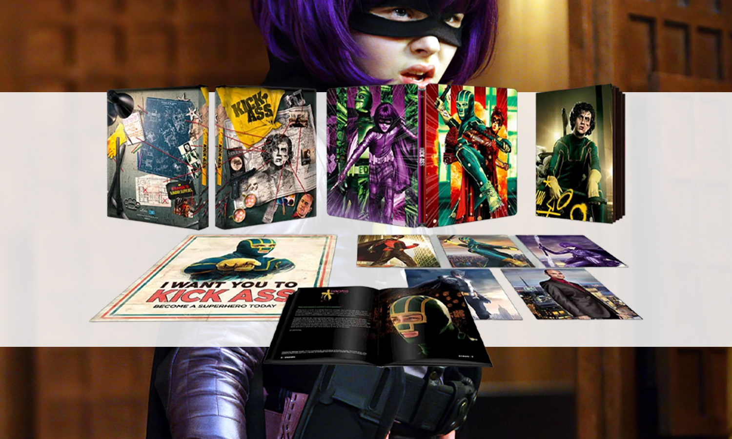 Kick ass 4k steelbook collector visuel slider