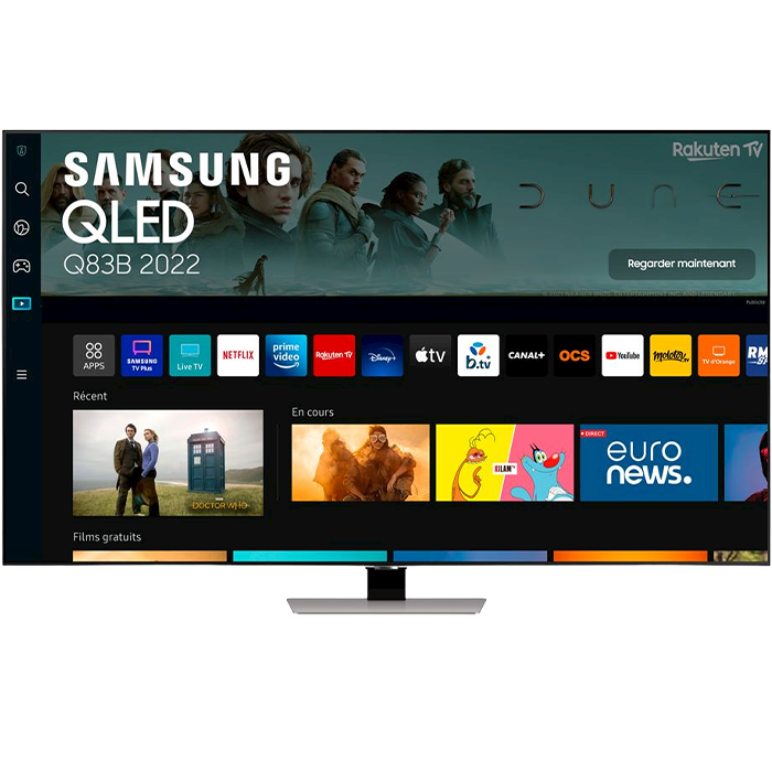Smart TV 4K Samsung QLED (QE55Q83B) visuel-produit copie