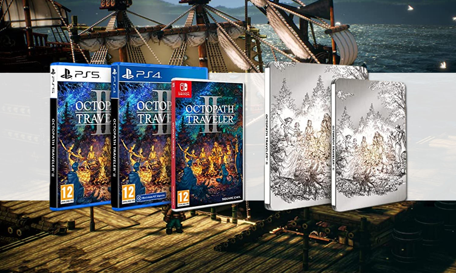 SLIDER octopath traveler 2 edition steelbook visuel definitif multi ps4 xbox switch